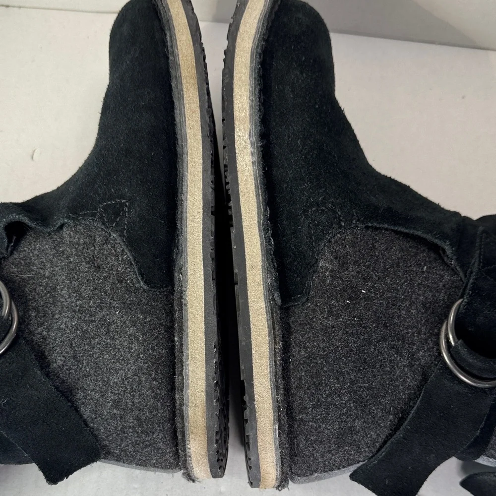 SOREL Chipahko Felted Wool Buckles Leather Winter Snow Boots Boho, EU 36 Girls 4